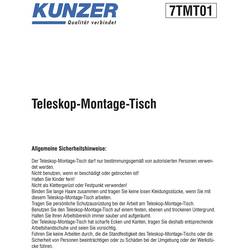 Teleskopický montážní stůl 7TMT01 Kunzer 7TMT01