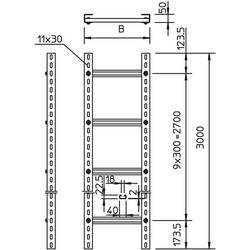 OBO Bettermann 6010008 Kabelový žebřík 3 m