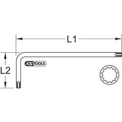 KS Tools 151.4101 XZN klíč 4 mm M4