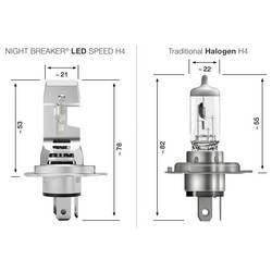OSRAM 64193DWNBSP-2HB LED svítidlo NIGHT BREAKER® LED SPEED H4 12 V