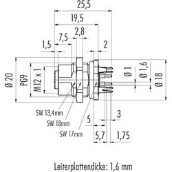 binder 86 0532 1120 00008 neupravený zástrčkový konektor pro senzory - aktory, 86 0532 1120 00008-20, piny: 8, 1 ks