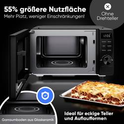 Profi Cook PC-MWG 1278 mikrovlnná trouba černá 700 W funkce časovače, funkce grilování