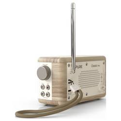 Pure Classic Mini Cotton White/Oak EU/UK/AUS 253799 stolní rádio, DAB+, FM, dub, bílá