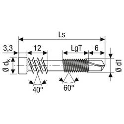 SPAX 0557000500513 sada kulatých šroubů do plechu 5 mm 51 mm T-STAR plus Nerezová ocel 100 ks