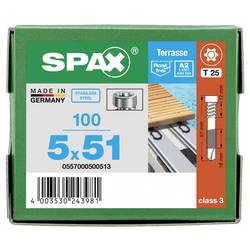 SPAX 0557000500513 sada kulatých šroubů do plechu 5 mm 51 mm T-STAR plus Nerezová ocel 100 ks
