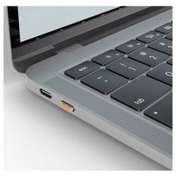 LINDY Zámek k portu USB-C® Lindy - Schloss für USB-C-Port - orange sada 4 ks oranžová zámek s klíčem vč. 1 klíče 40428