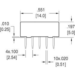 Zettler Electronics AZ850-5, AZ850-5 relé do DPS, monostabilní, 1 cívka, 220 V/DC, 250 V/AC, 1 A, 1 ks