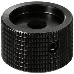TRU COMPONENTS TC-11613808 otočný knoflík s označením černá (Ø x v) 25 mm x 16 mm hliník 1 ks