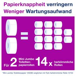 TORK toaletní papír Mini Jumbo Extra Mjukt 3-lager 110255 bílá 12 ks
