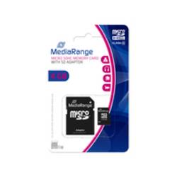 MediaRange High Capacity SD (MicroSDHC) paměťová karta microSD 4 GB Class 10 vč. SD adaptéru