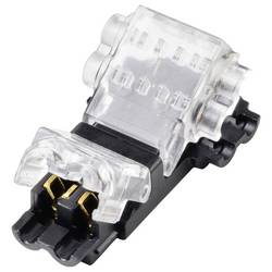 TRU COMPONENTS TC-14376144, Rychloupínací spona, 0.5-0.75 mm², kontakty 2, průhledná , černá, 12 ks