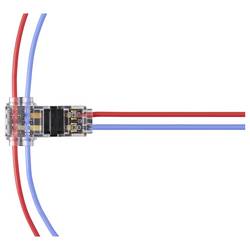 TRU COMPONENTS TC-14376144, Rychloupínací spona, 0.5-0.75 mm², kontakty 2, průhledná , černá, 12 ks