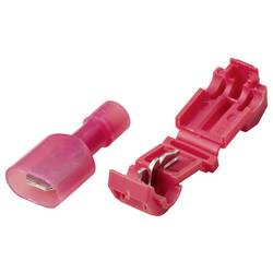 TRU COMPONENTS TC-14376160, Rychloupínací spona, 0.5-1.5 mm², kontakty 1, červená, 12 ks