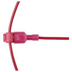 TRU COMPONENTS TC-14376160, Rychloupínací spona, 0.5-1.5 mm², kontakty 1, červená, 12 ks