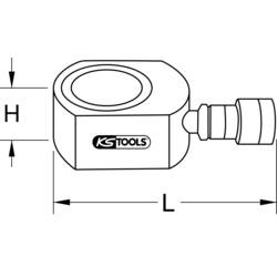 KS Tools 6400140 Plochý hydraulický válec