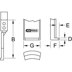 KS Tools 6150901 Stahovací hák