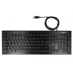 Delock 12672 kabelový klávesnice německá, QWERTZ černá tlačítka multimédií