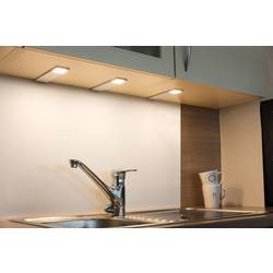 Heitronic Cortina LED svítidlo zápustné sada 3 ks LED pevně vestavěné LED 7.2 W teplá bílá, neutrální bílá, denní bílá stříbrná