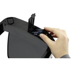 Durable 342123 342123 odpadkový koš, 12, nerezová ocel, (d x š x v) 240 x 240 x 430 mm, stříbrná, otevírání víka one-touch, 1 ks