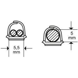 cablefix 2200-42 kabelová lišta (d x š x v) 1 m x 5.5 mm x 5 mm 4 ks hnědá