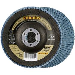 Rhodius 210483 LSZ F3 vějířovitý brusný kotouč Průměr 125 mm Ø otvoru 22.23 mm Zrnitost 60 nerezová ocel 1 ks
