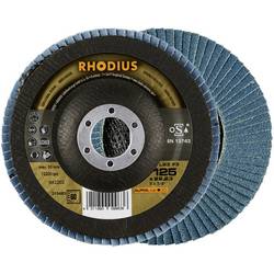 Rhodius 210483 LSZ F3 vějířovitý brusný kotouč Průměr 125 mm Ø otvoru 22.23 mm Zrnitost 60 nerezová ocel 1 ks
