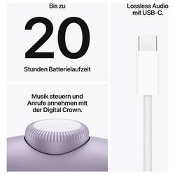 Apple Airpods Max 2 AirPods Bluetooth® stereo fialová Redukce šumu mikrofonu, Potlačení hluku headset