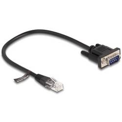Delock 88008 RJ45 / sériový síťové kabely, propojovací kabely Kabel 0.30 m černá pro port konzoly (router / switch) 1 ks