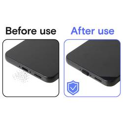 Renkforce USB-C® ochrana proti prachu pro mobilní zařízení, 3 ks/sada, černá