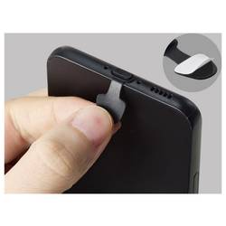 Renkforce USB-C® ochrana proti prachu pro mobilní zařízení, 3 ks/sada, černá