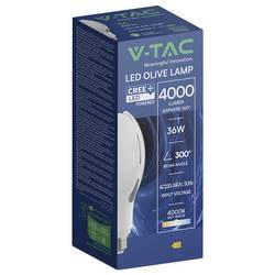 V-TAC 21284-6 LED Energetická třída (EEK2021) E (A - G) E27 36 W = 250 W přírodní bílá 1 ks
