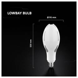 V-TAC 21284-6 LED Energetická třída (EEK2021) E (A - G) E27 36 W = 250 W přírodní bílá 1 ks