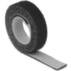 Delock DeLOCK - Klettverschluss - 1 m - Schwarz pásek se suchým zipem ke spojování háčková a flaušová část (d x š) 1 m x 13 mm černá 1 ks