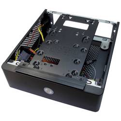 Inter-Tech ITX-601 desktop PC skříň černá s větracími drážkami