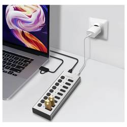 LogiLink UA0448 USB Hub 8 + 2 porty USB-A, USB-C® USB 3.2 Gen1 5 GBit/s hliník UA0448