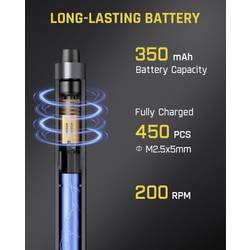Fanttik 50 in 1 aku šroubovák, 3.7 V, 350 mAh Li-Ion Vč. úložného boxu, vč. aku lampy, E1 Ultra