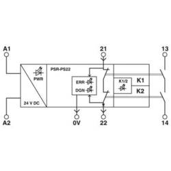 Phoenix Contact PSR-PS22-1NO-1NC-24VDC-SC ochranné relé, 24 V/DC, (š x v x h) 6.8 x 93.1 x 102.5 mm, 2702524, 1 ks