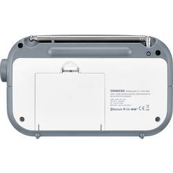 Sangean DPR-42BT White-Stone Blue A500426 přenosné rádio, DAB+, FM, Bluetooth, bílá, kamenná
