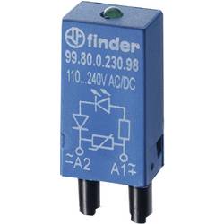 Finder zasouvací modul s diodou s LED diodou 99.80.0.230.59 Barvy světla (LED svítidlo): zelená 1 ks
