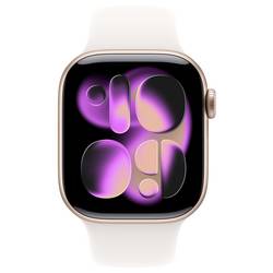 Apple Watch Series 11 GPS + Cellular 42 mm hliníkový plášť sportovní náramek Světle růžová S/M