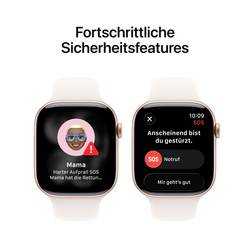 Apple Watch Series 11 GPS + Cellular 42 mm hliníkový plášť sportovní náramek Světle růžová S/M