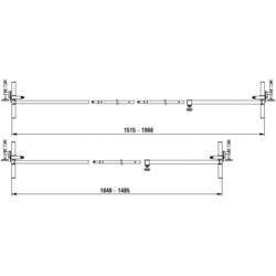 Bessey TU výztuha dveřní zárubně Rozpětí (max.):1010 mm