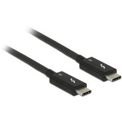 Delock Thunderbolt kabel Thunderbolt ™ (USB-C ®) zástrčka, Thunderbolt ™ (USB-C ®) zástrčka 0.50 m černá 84844 Thunderbolt™ kabel