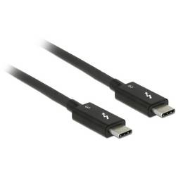 Delock Thunderbolt kabel Thunderbolt ™ (USB-C ®) zástrčka, Thunderbolt ™ (USB-C ®) zástrčka 0.50 m černá 84844 Thunderbolt™ kabel