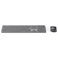 Hama Multi-Device-Tastatur-Maus-Set WKM-550, kabellos, Funk/BT, SW, QWERTZ DE bezdrátový sada klávesnice a myše německá, QWERTZ černá