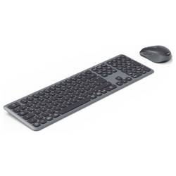 Hama Multi-Device-Tastatur-Maus-Set WKM-550, kabellos, Funk/BT, SW, QWERTZ DE bezdrátový sada klávesnice a myše německá, QWERTZ černá
