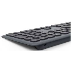 Hama Multi-Device-Tastatur-Maus-Set WKM-550, kabellos, Funk/BT, SW, QWERTZ DE bezdrátový sada klávesnice a myše německá, QWERTZ černá