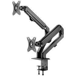 Neomounts FPMA-D650DBLACK držák na stůl pro monitor 1 Displej: (s) 43,2 cm (17) - 68,6 cm (27) černá naklápěcí, nakláněcí, otočný, nastavitelná výška
