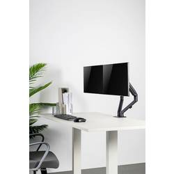 Neomounts FPMA-D650DBLACK držák na stůl pro monitor 1 Displej: (s) 43,2 cm (17) - 68,6 cm (27) černá naklápěcí, nakláněcí, otočný, nastavitelná výška