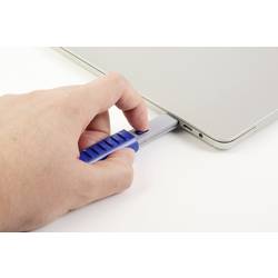 Renkforce zámek portu USB RF-4714586 sada 6 ks stříbrná, modrá vč. 1 klíče RF-4714586